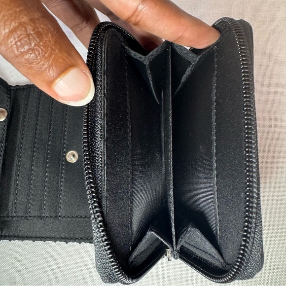 Elegant Black Woven Bag/Wallet crochet summery crossbody 0034 - Picture 6 of 11